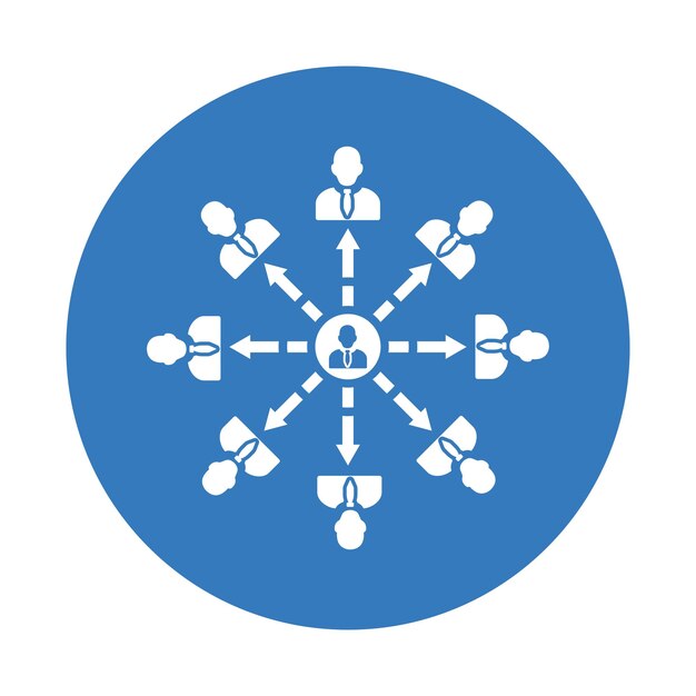 Icono de comodidad del alojamiento Diseño de color azul