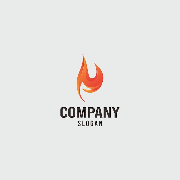 El icono de la compañía, la luz, el fuego, la llama, la imagen vectorial, el diseño del logotipo, el logotipo minimalista de la compañía.