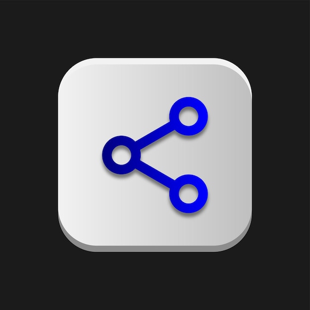 Icono de compartir 3d