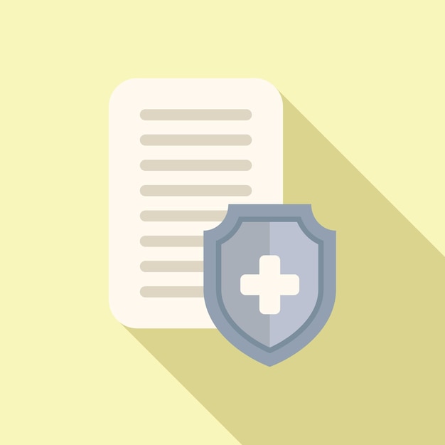 Icono de compensación médica vector plano Fondo de apoyo de dinero empresarial