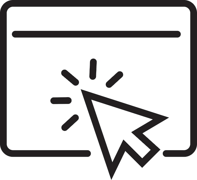 Icono de compras en línea compra símbolo de compras contorno estilo ilustración diseño vectorial