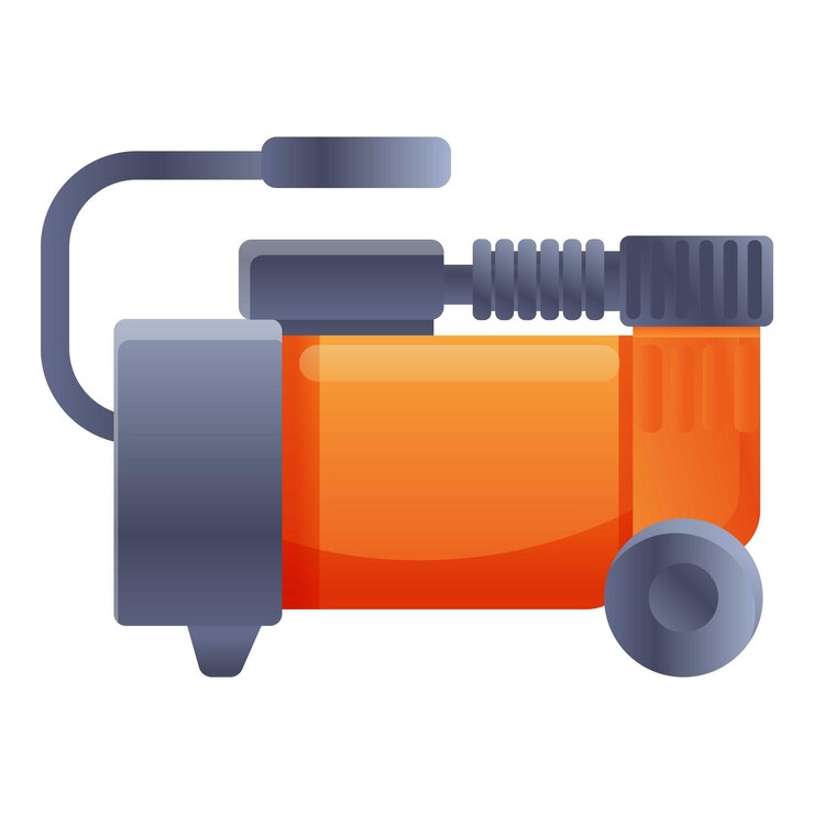 Vector icono de compresor de aire portátil icono vectorial de compresore de aire portable para el diseño web aislado sobre fondo blanco