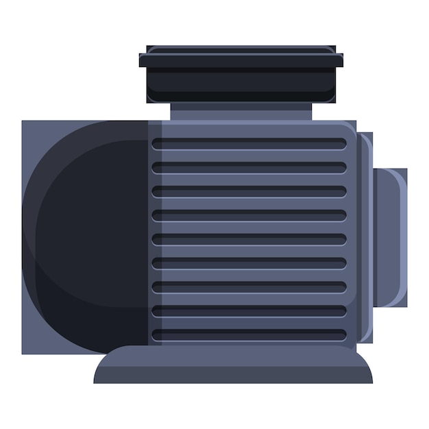 Icono de compresor de cápsula Caricatura de icono de vector de compresor de cápsula para diseño web aislado sobre fondo blanco