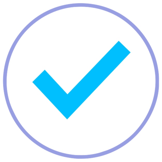 icono de comprobación minimalista