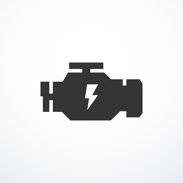 Icono de comprobación del motor Ilustración vectorial