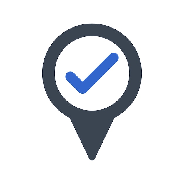 Icono de comprobación de la ubicación