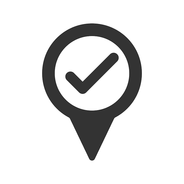 Icono de comprobación de la ubicación