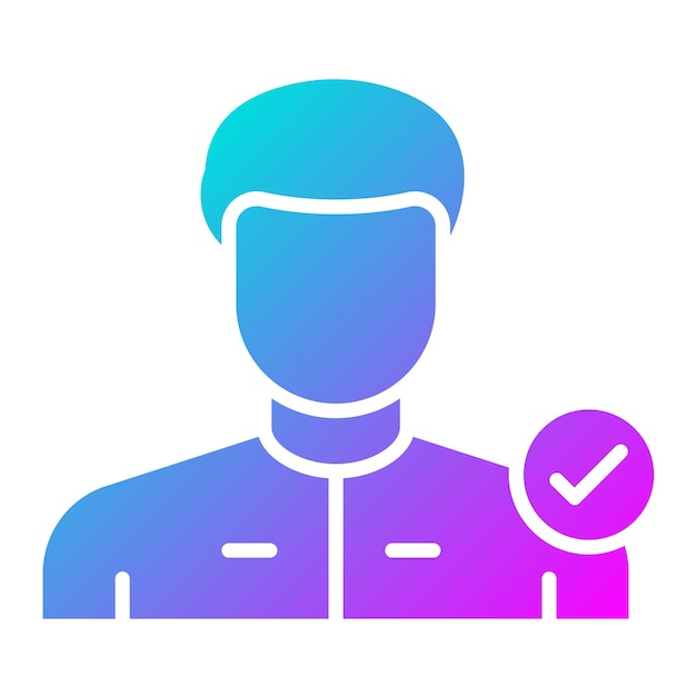 El icono de comprobación del vector se puede utilizar para el conjunto de iconos de inmigración