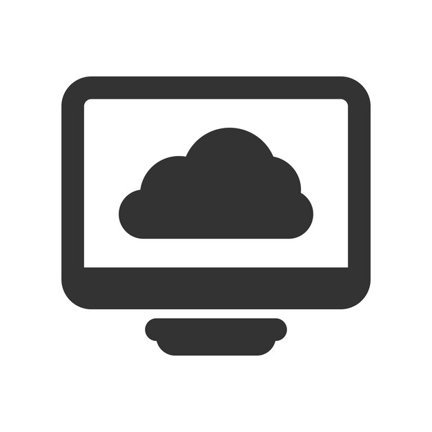 El icono de la computación en la nube
