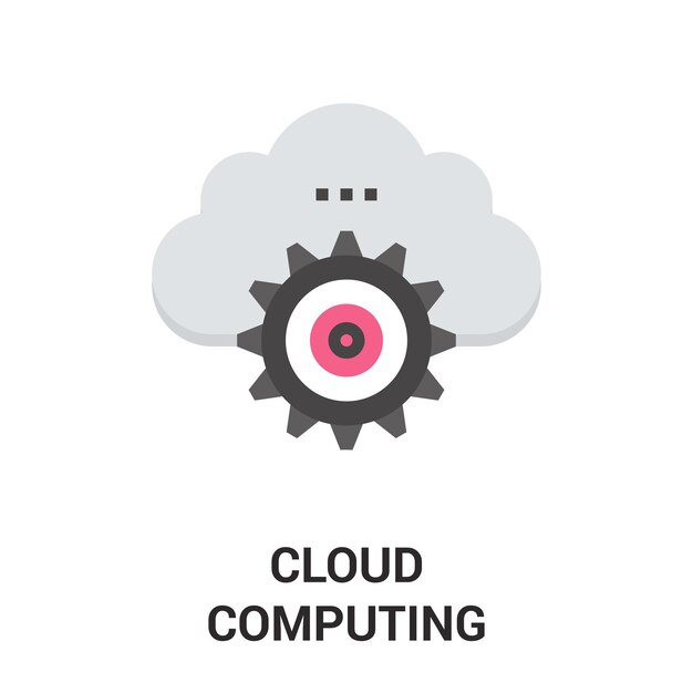 El icono de la computación en la nube