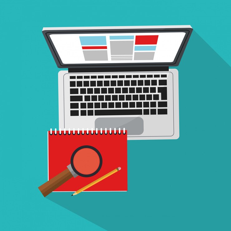 Vector icono de computadora y documentos