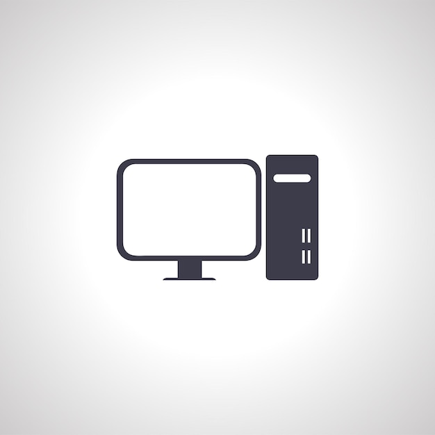 icono de computadora PC icono aislado