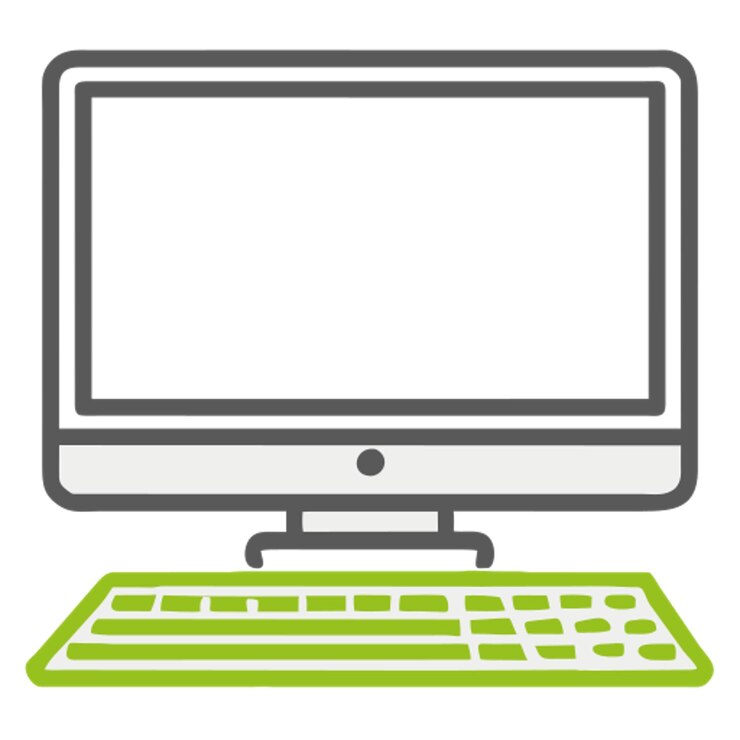 Vector el icono de la computadora