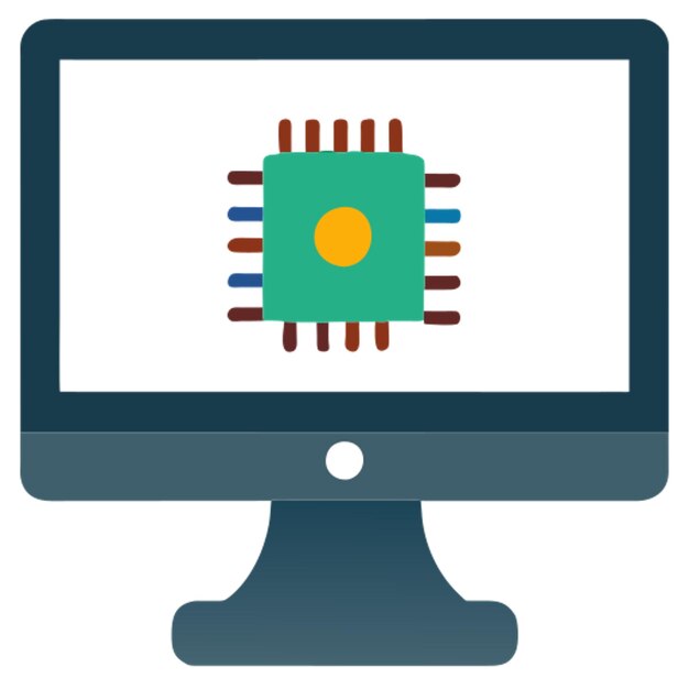 Vector el icono de la computadora