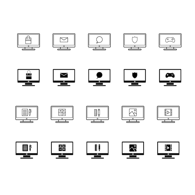 El icono de la computadora