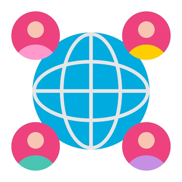 Icono de la comunicación global