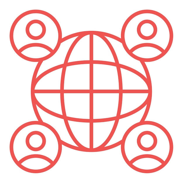Icono de la comunicación global
