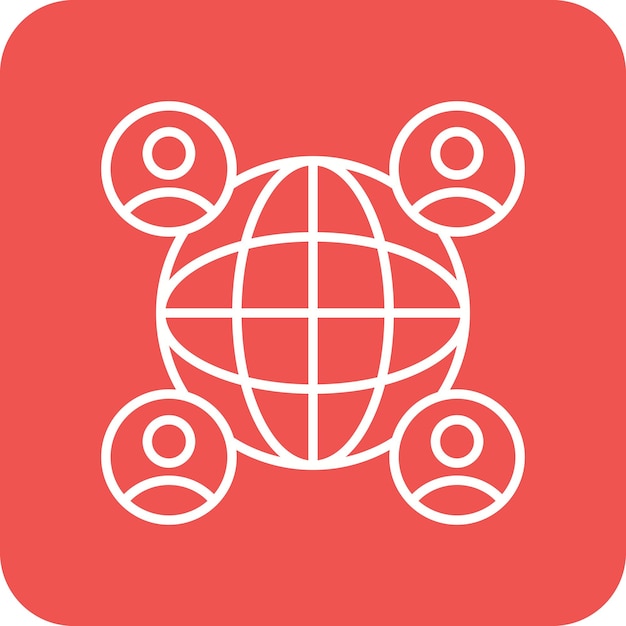 Icono de la comunicación global