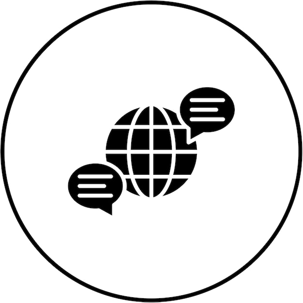 Icono de la comunicación global