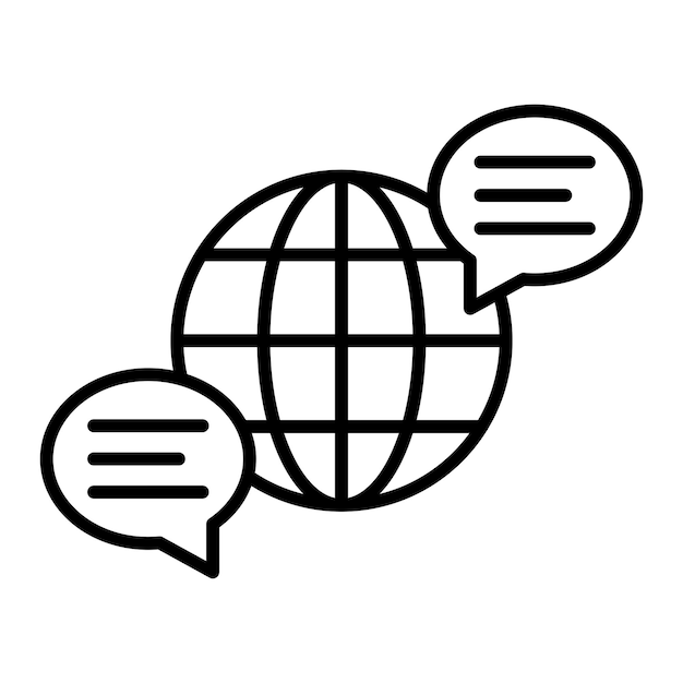 Icono de la comunicación global