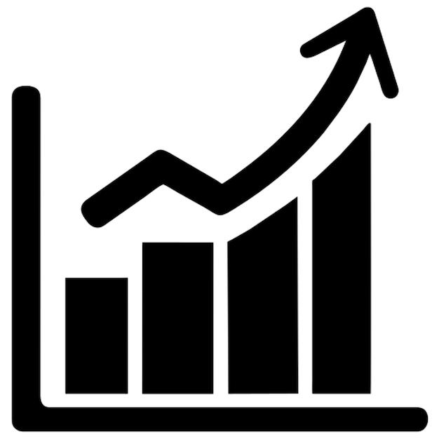 Icono del concepto de economía de crecimiento