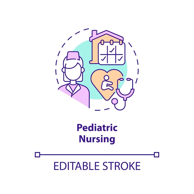 Icono del concepto de enfermería pediátrica