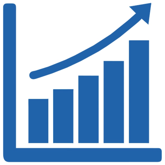 Icono del concepto de gráfico económico