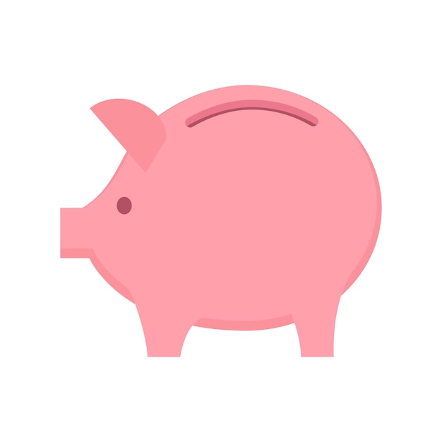 el icono del concepto de inversión bancaria de la banca de cerdos