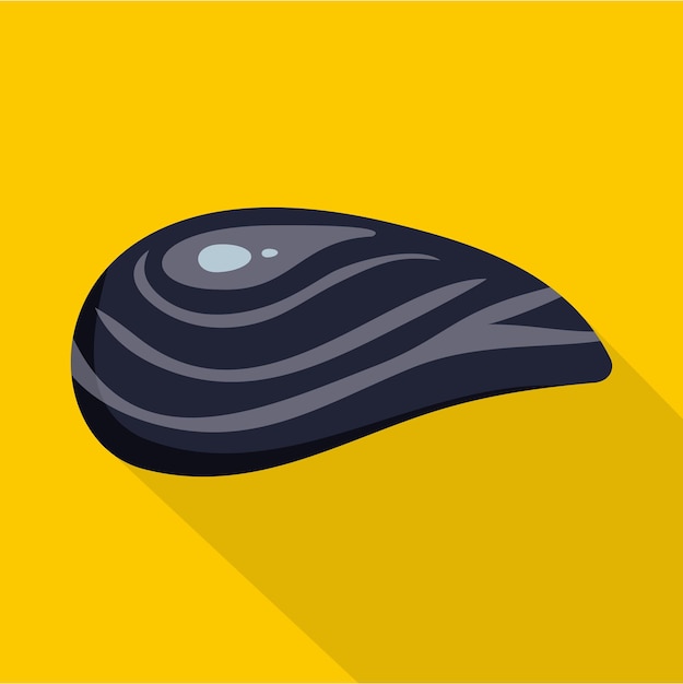 Icono de concha acuática Ilustración plana del icono de vector de concha acuática para web