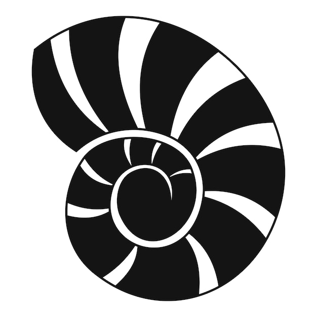Icono de concha de arrecife Ilustración simple del icono de vector de concha de arrecife para web