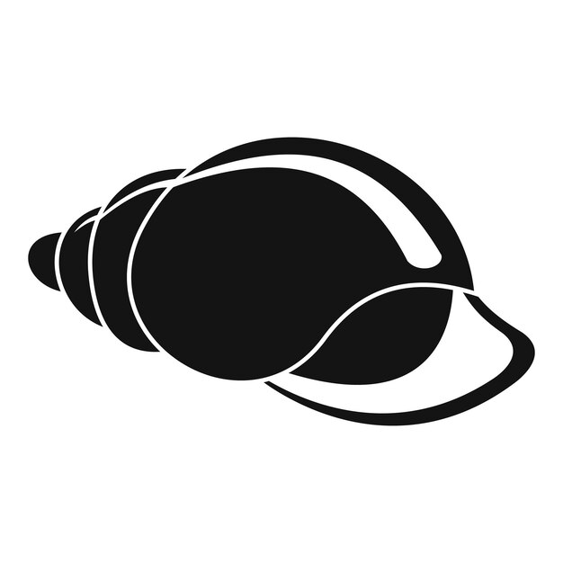 Icono de concha pequeña Ilustración simple del icono de vector de concha pequeña para web