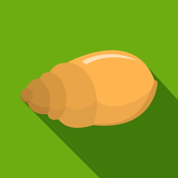 Icono de concha única Ilustración plana del icono de vector de concha única para web