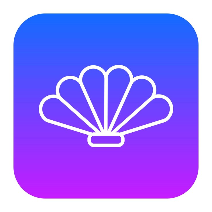 Vector icono de las conchas marinas