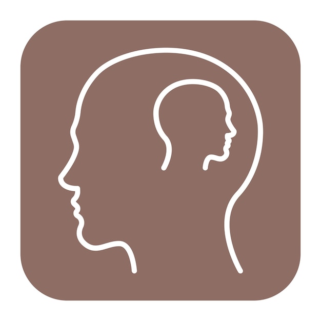 Icono de conciencia de sí mismo