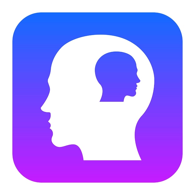 Icono de conciencia de sí mismo