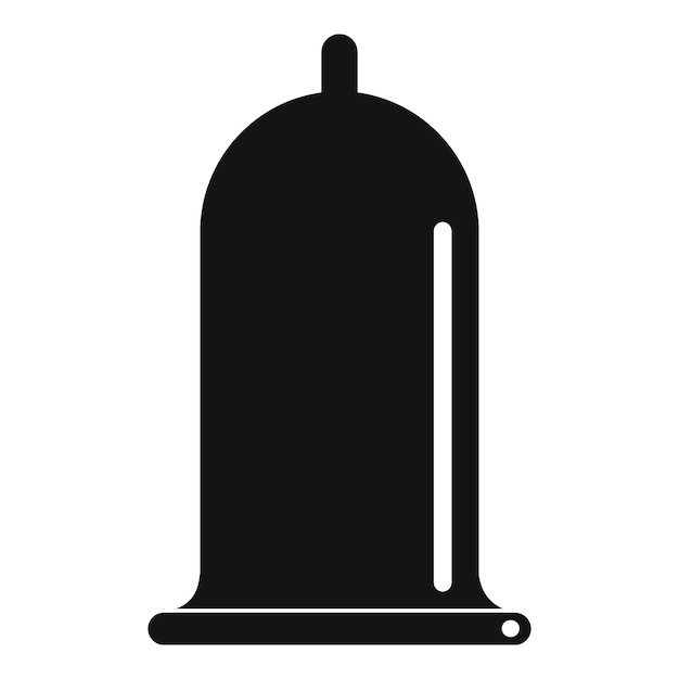 Icono de condón abierto Ilustración simple de icono vectorial de condón aberto para diseño web aislado en fondo blanco