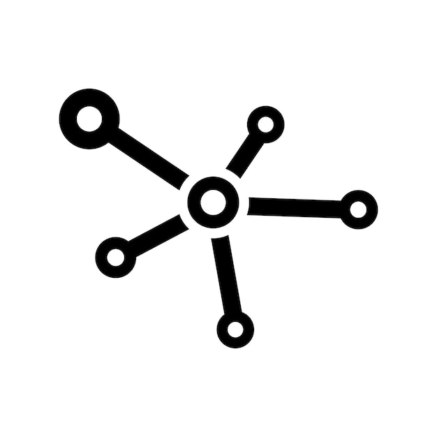 Icono de conectividad Gráficos vectoriales en negro
