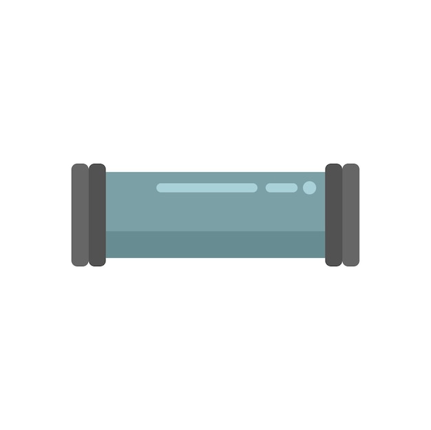 Icono de conector de tubería vector plano Sistema de drenaje Grifo aislado