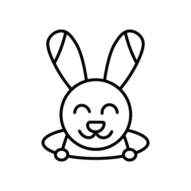 El icono del conejo en el agujero