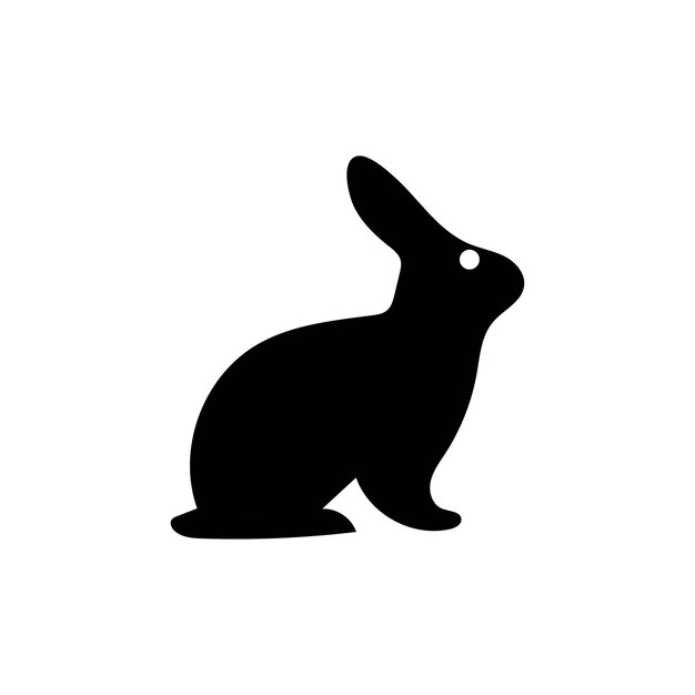 Icono del conejo conejo de Pascua símbolo animal signo de estilo lineal para concepto móvil y diseño web