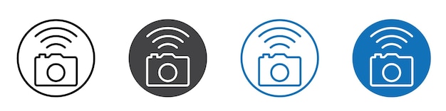 El icono de conexión de la cámara es plano y se puede editar.