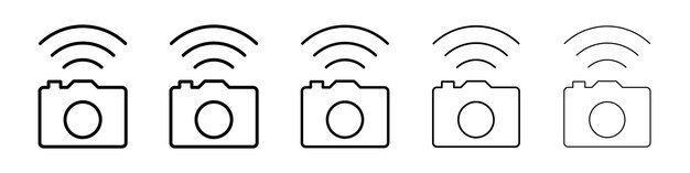 Ícono de conexión de la cámara Signo del logotipo vectorial