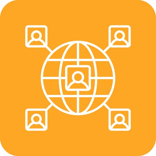 Ícono de conexión global