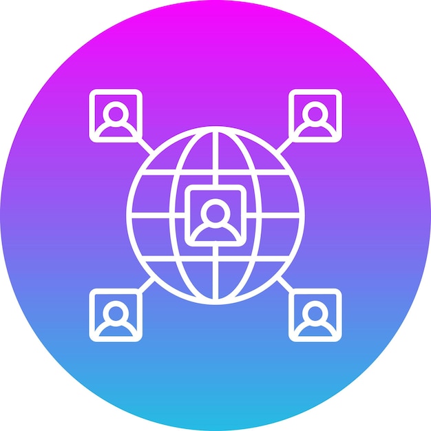 Ícono de conexión global