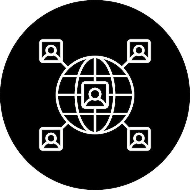 Ícono de conexión global