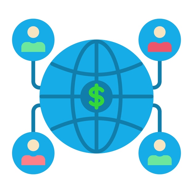Ícono de conexión global