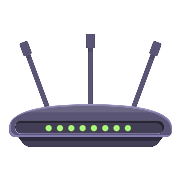 Icono de conexión de módem wifi Caricatura de icono de vector de conexión de módem wifi para diseño web aislado sobre fondo blanco