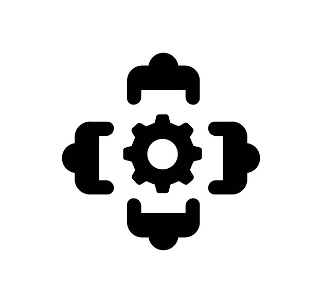 Icono de conferencia de negocios negro