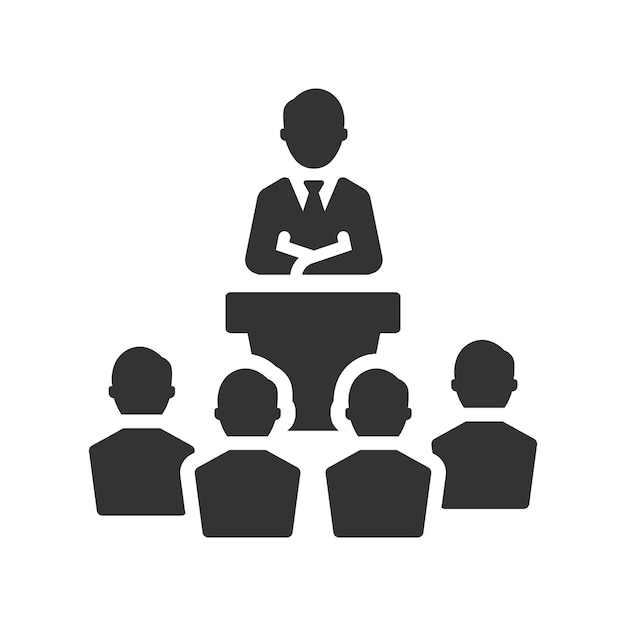 Icono de la conferencia de negocios