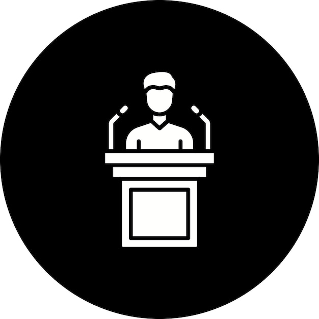 Icono de la conferencia de prensa